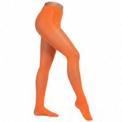 Punčochy dámské neon oranžové