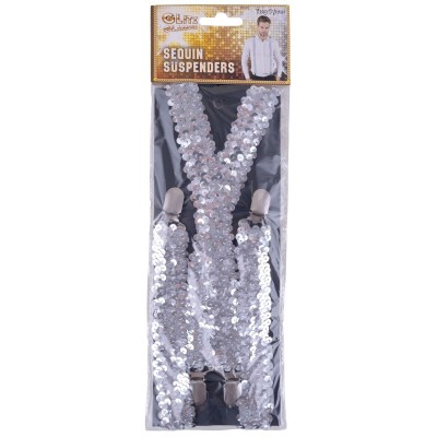 Šle kšandy s flitry stříbrné