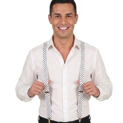 Šle kšandy bílé s puntíky