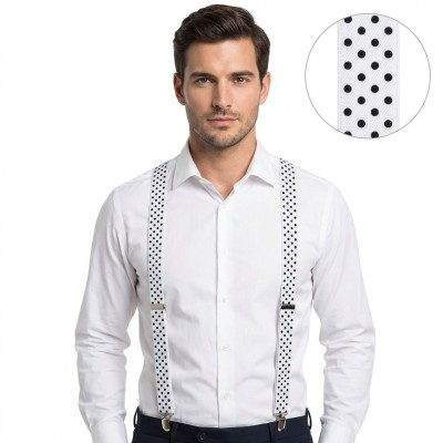 Šle kšandy bílé s puntíky