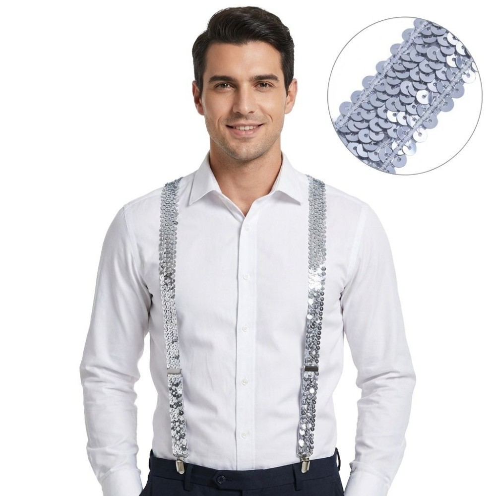 Šle kšandy s flitry stříbrné