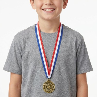 Medaile zlatá plastová 5 cm