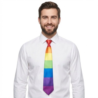 Duhová kravata pruhovaná