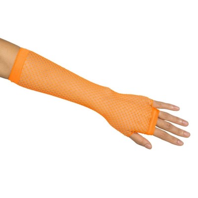 Rukavice síťované neon oranžová