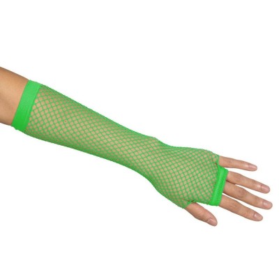 Rukavice síťované neon zelené