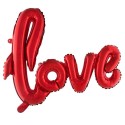 Foliový červený balónek Love 100 cm