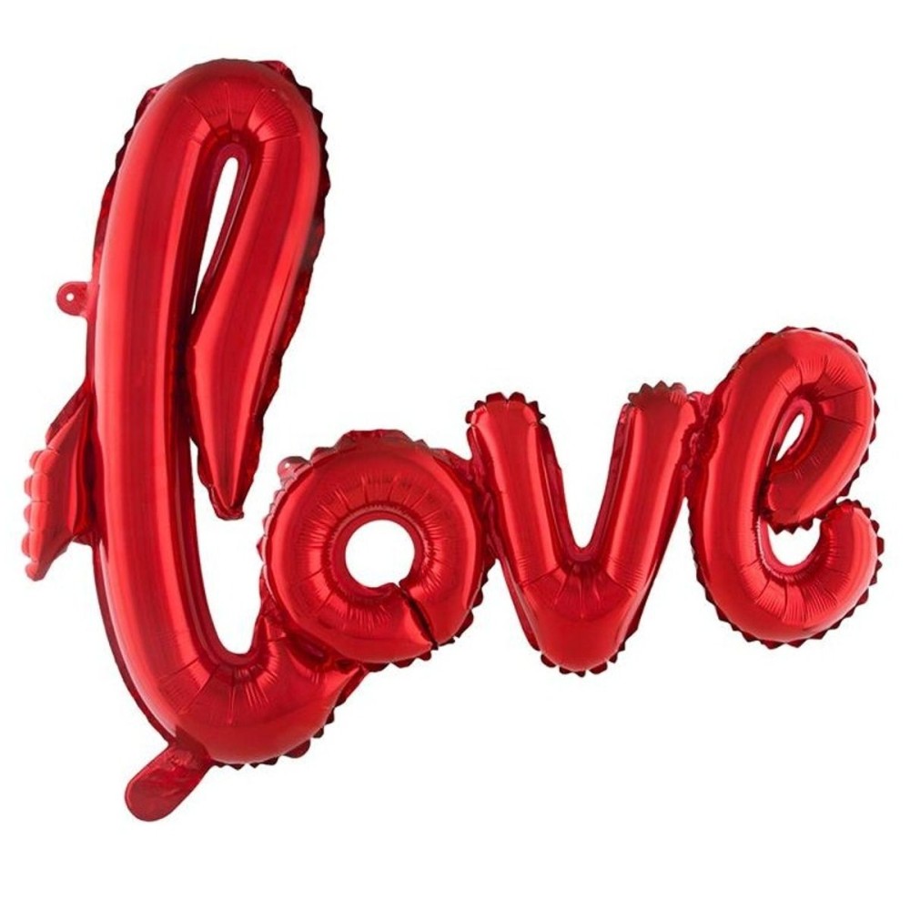 Foliový červený balónek Love 100 cm