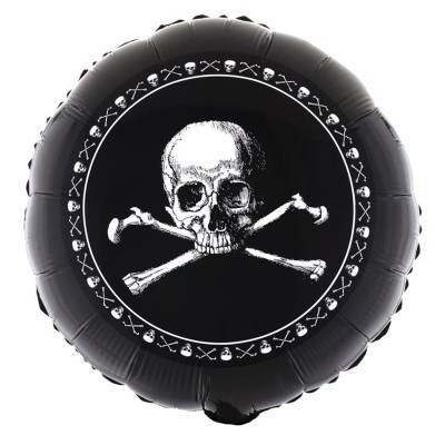 Foliový balónek Pirát lebka 52 cm
