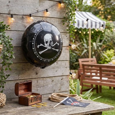 Foliový balónek Pirát lebka 52 cm