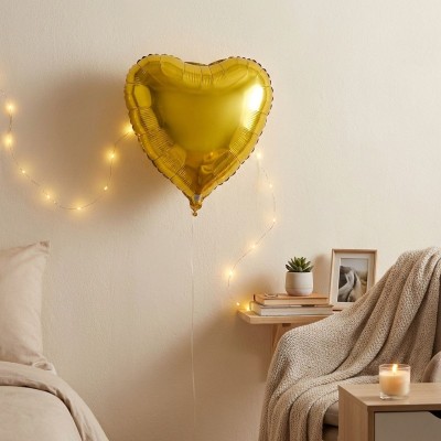 Foliový balónek srdce zlaté 52cm