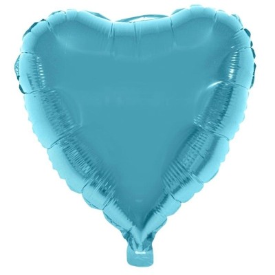 Foliový balónek srdce světle modré 52 cm
