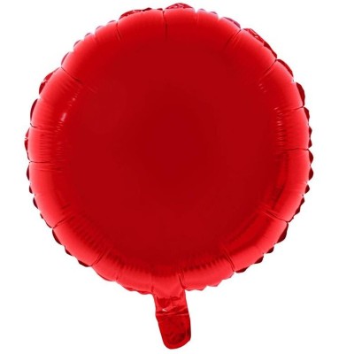 Foliový balónek kulatý červený 46cm