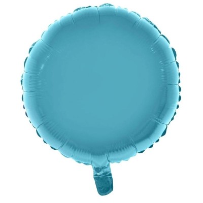 Foliový balónek kulatý světle modrý 46cm