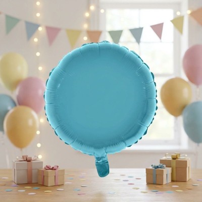 Foliový balónek kulatý světle modrý 46cm
