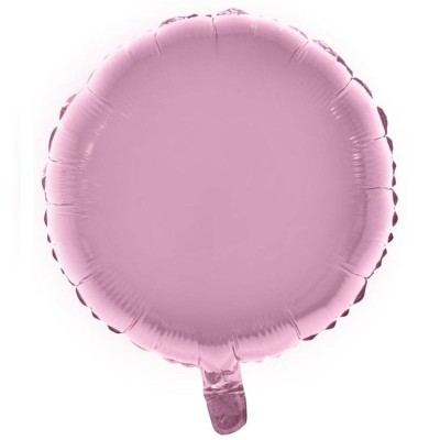 Foliový balónek kulatý světle růžový 46cm