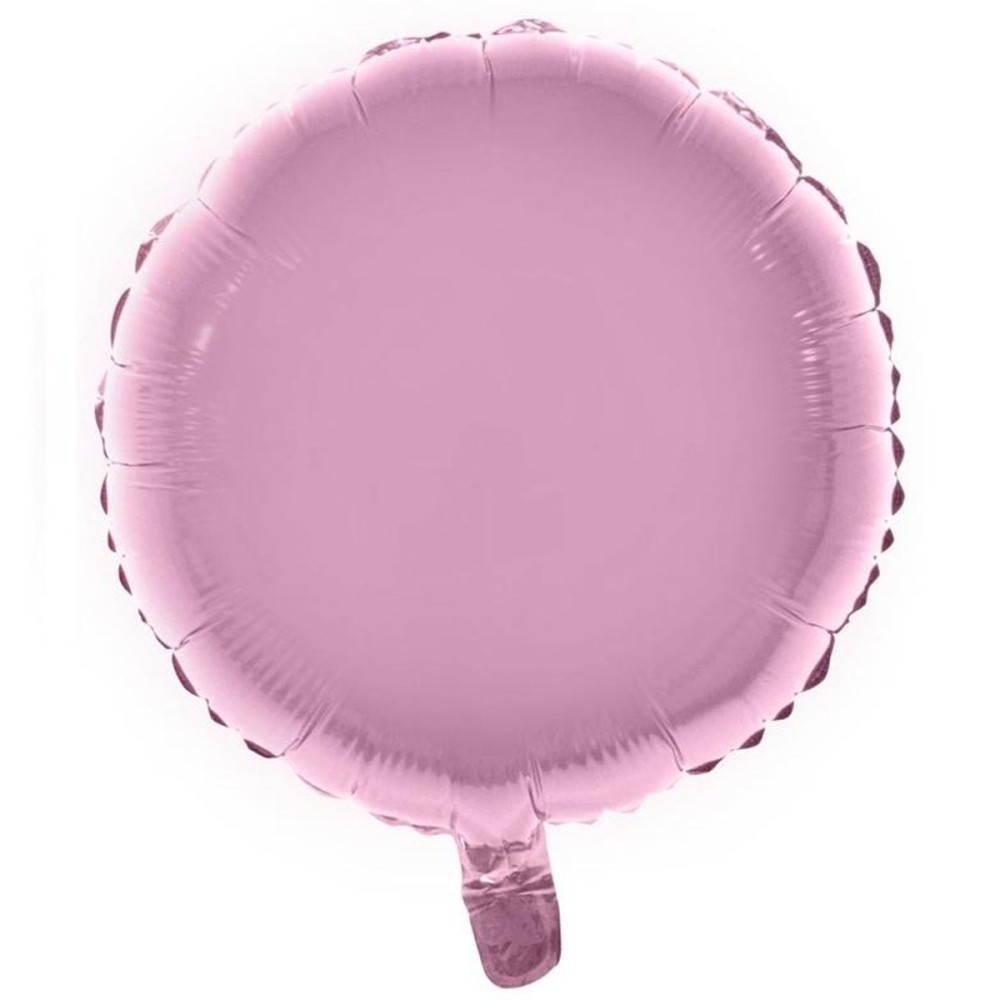 Foliový balónek kulatý světle růžový 46cm
