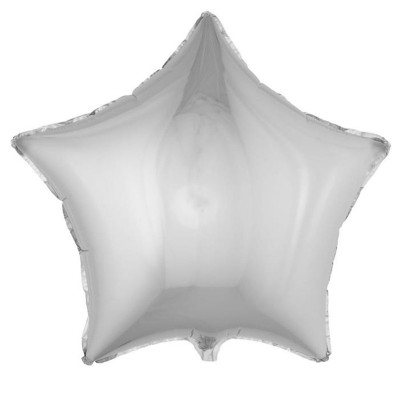 Foliový balónek hvězda stříbrná 64cm