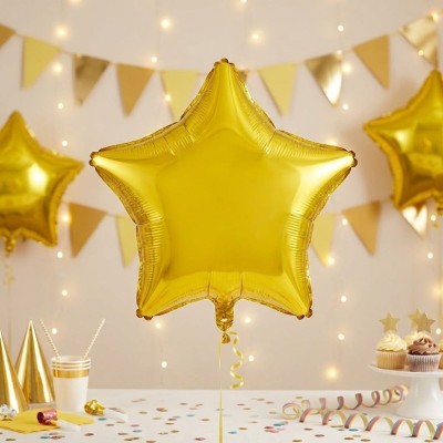 Foliový balónek hvězda zlatá 64cm