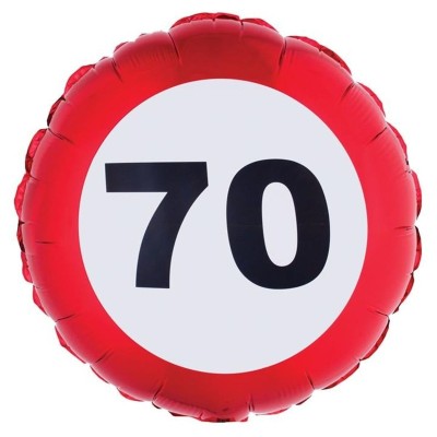 Foliový balónek kulatý číslo 70 velikost 46cm