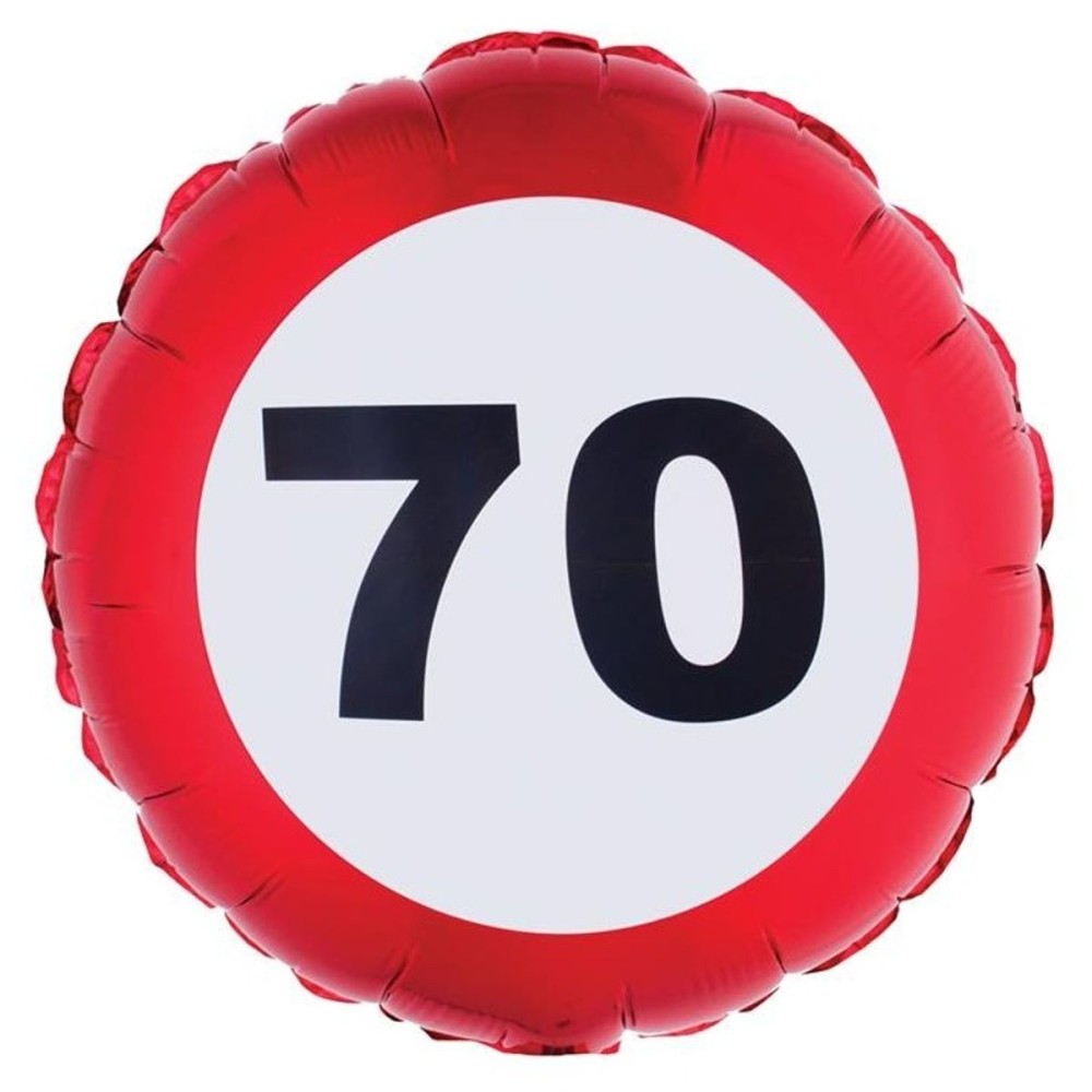 Foliový balónek kulatý číslo 70 velikost 46cm