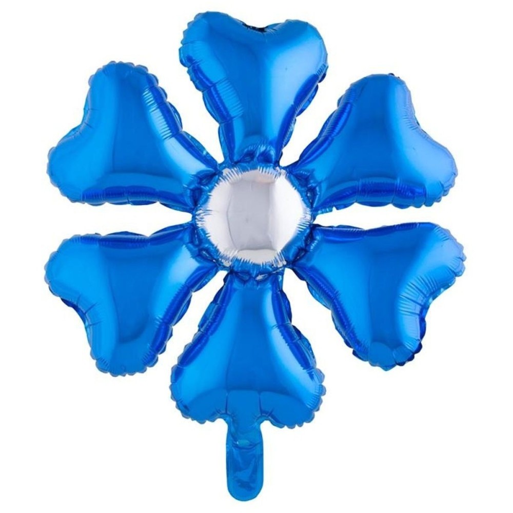 Foliový balónek květina modrá 55 cm