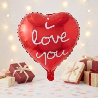 Foliový balónek srdce I Love You červené 52cm