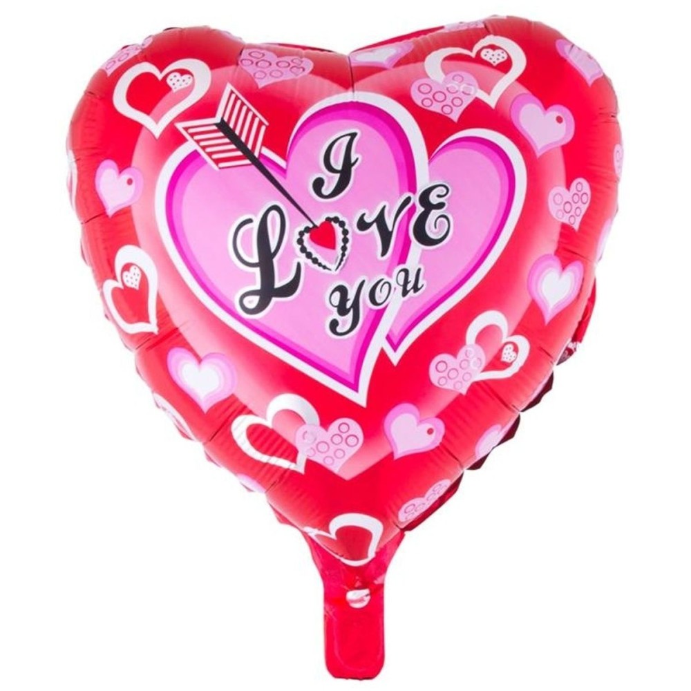 Foliový balónek srdce červené I Love You 52cm