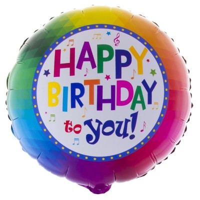 Foliový balónek Narozeniny Happy Birthday 46cm