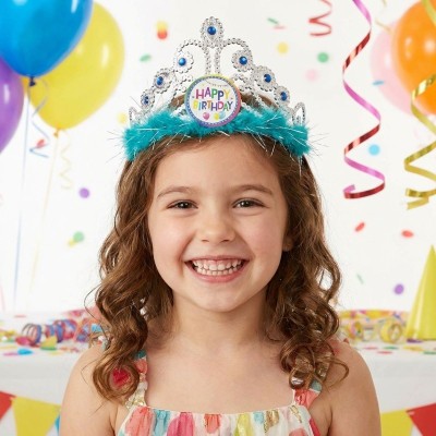 Korunka modrá Narozeniny Happy Birthday