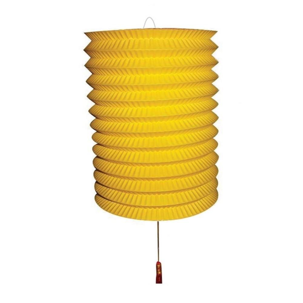 Papírový lampion žlutý