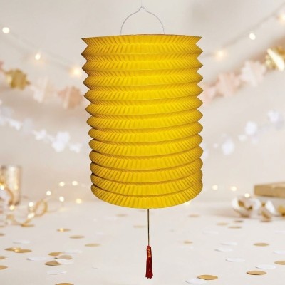 Papírový lampion žlutý