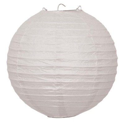 Papírový kulatý lampion bílý 25 cm