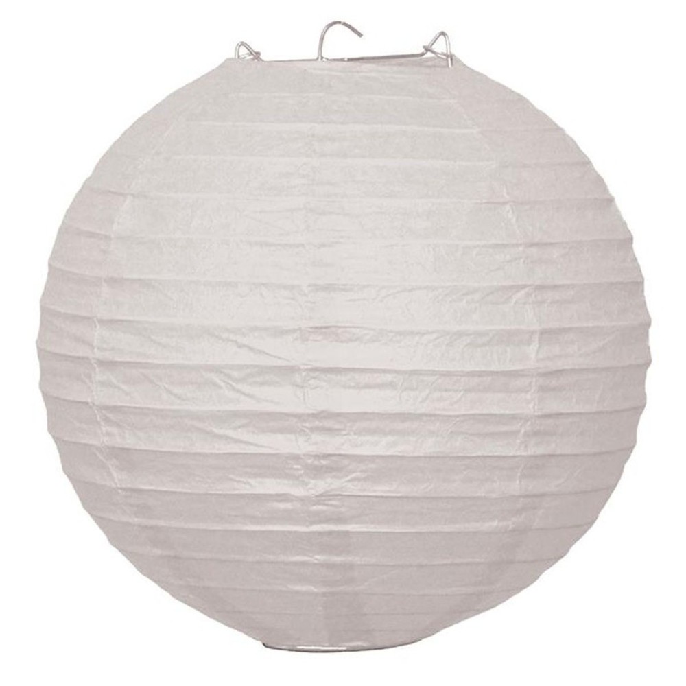 Papírový kulatý lampion bílý 25 cm