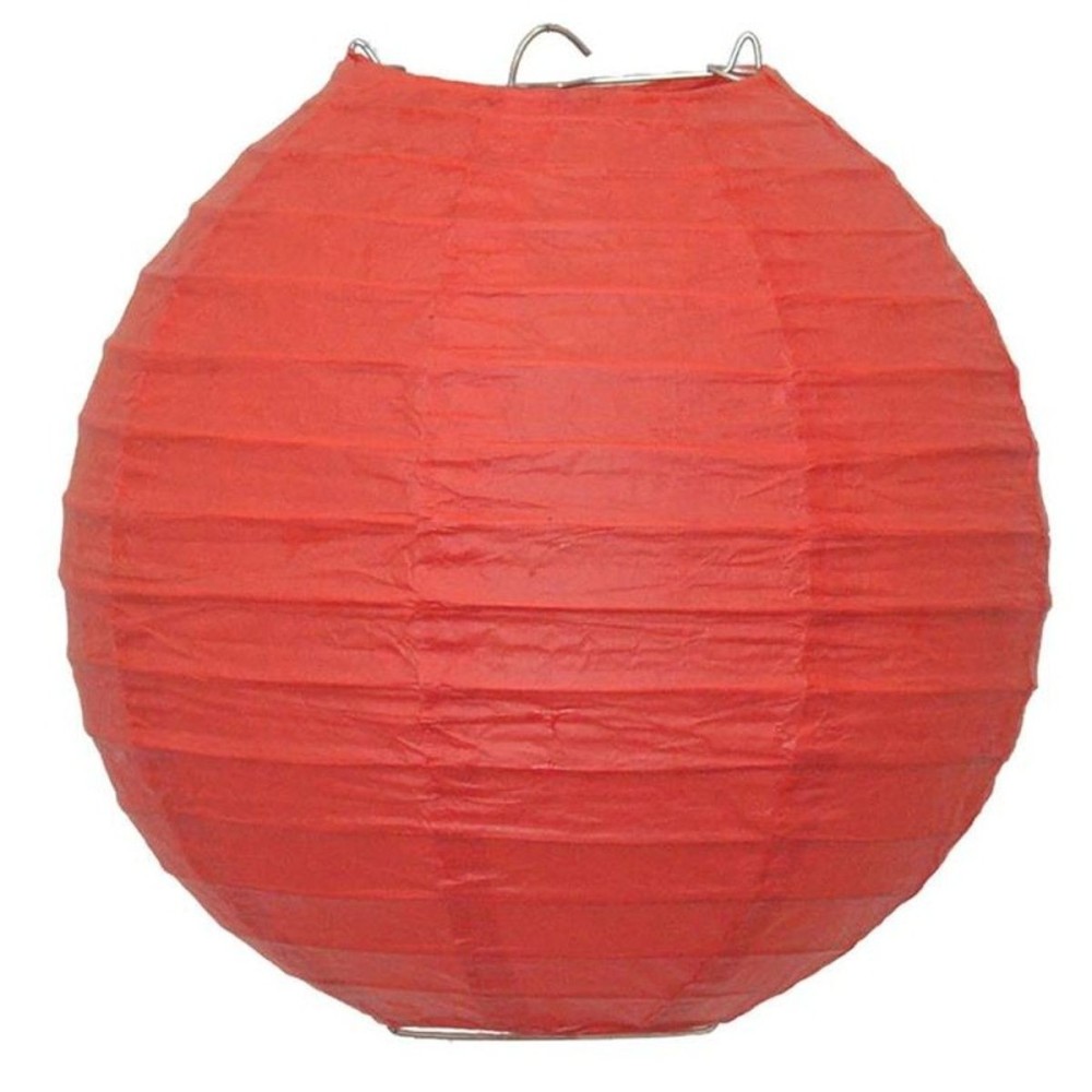 Papírový kulatý lampion červený 25 cm