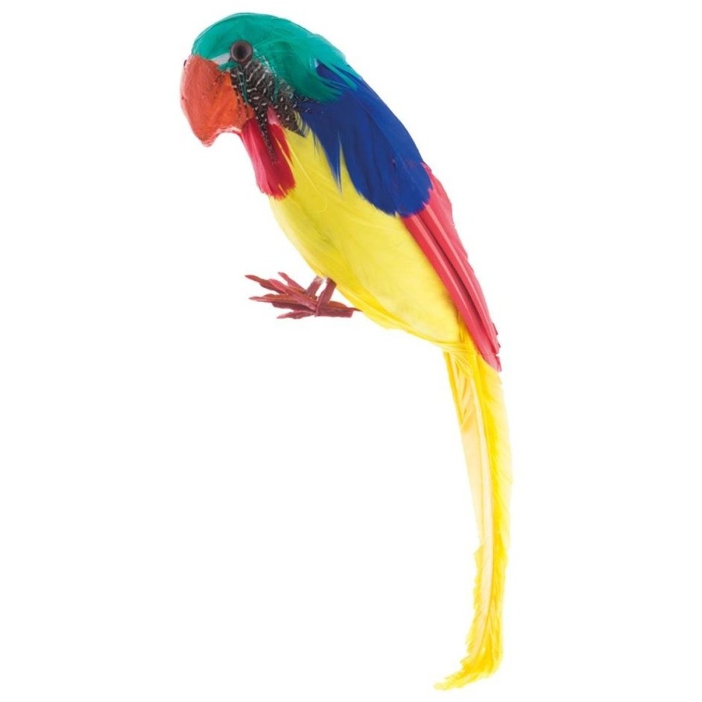Dekorace papoušek barevný 30cm