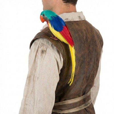 Dekorace papoušek barevný 30cm