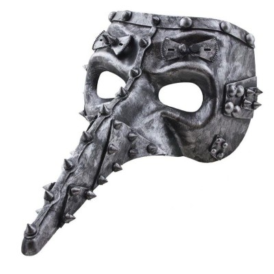 Maska steampunk s dlouhým nosem