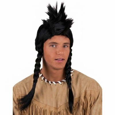 Paruka černá indián s copy