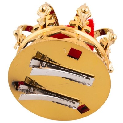 Korunka zlatá se sponkami 8,5 cm