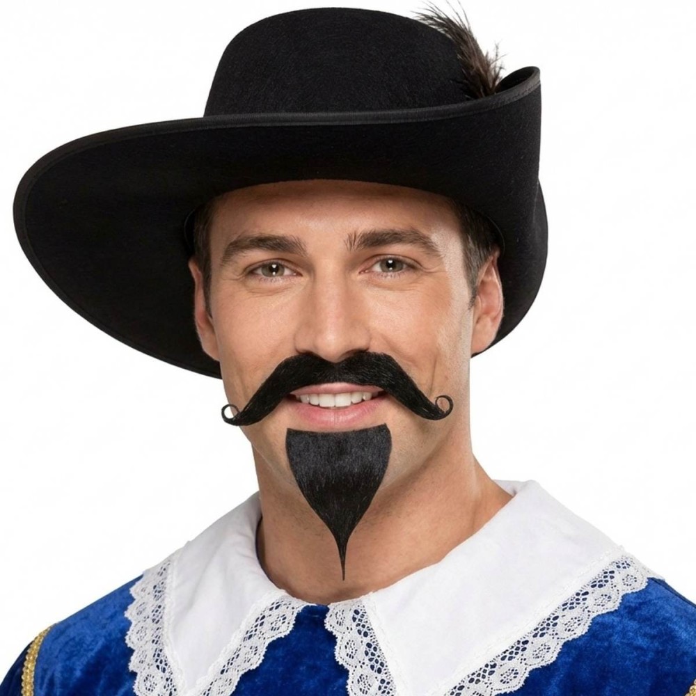 Nalepovací vousy knír a bradka mušketýr