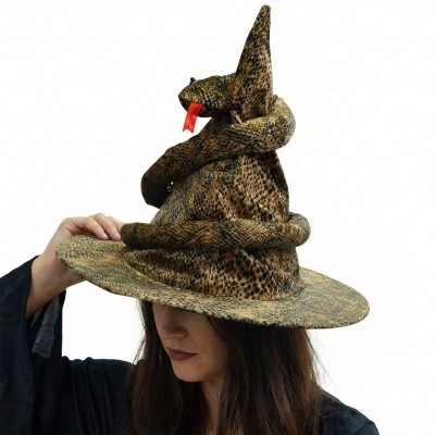 Špičatý klobouk s hadem čarodějnice hadí kůže