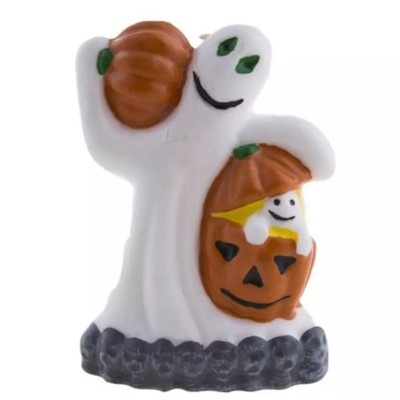 Halloween dekorace svíčka duch s dýní