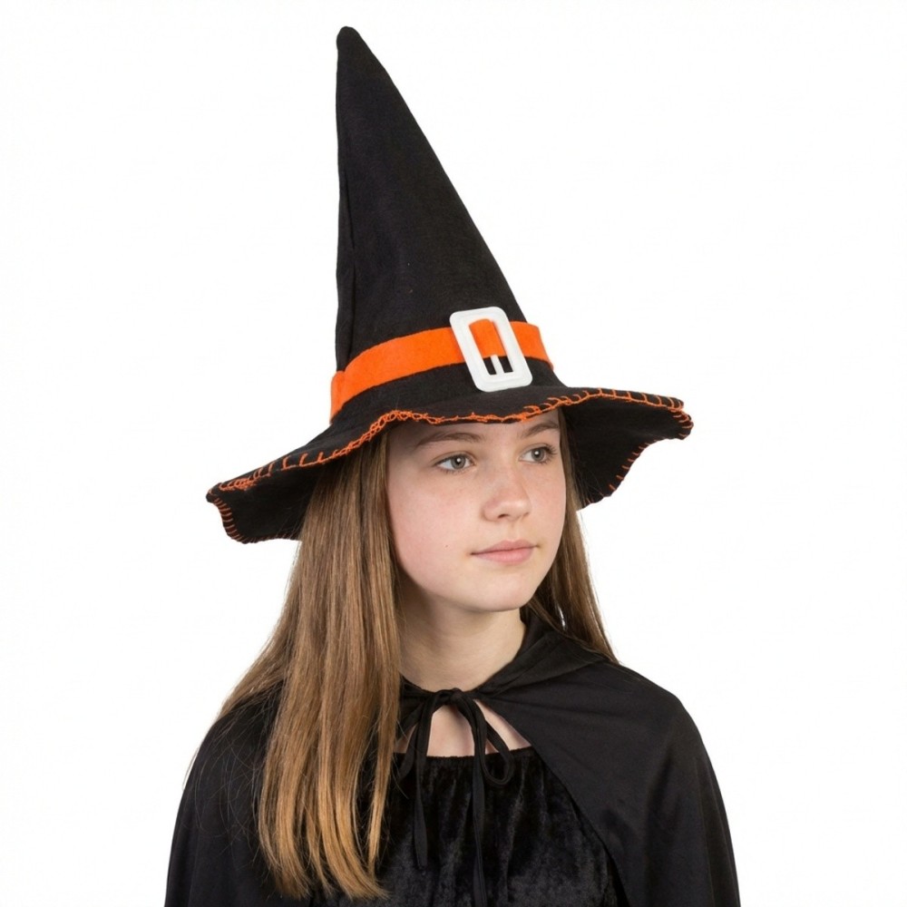 Klobouk čarodějnice oranžový