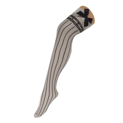 Punčochy pruhované s mašlí