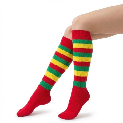 Punčochy podkolenky pruhované barevné