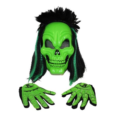 Maska lebka s rukavicemi