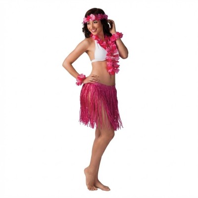 Kostým havajská tanečnice růžová