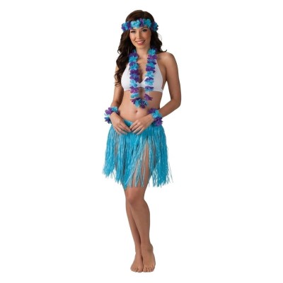 Kostým havajská tanečnice modrá