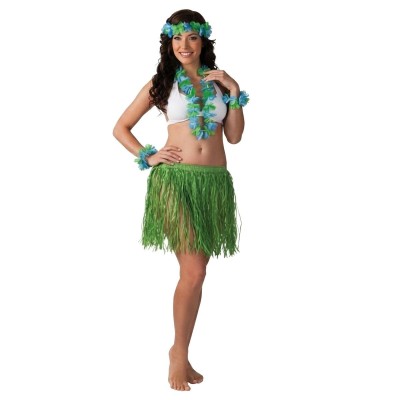 Kostým havajská tanečnice zelená