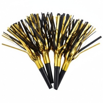 Party frkačky troubítka zlatočerné 4ks